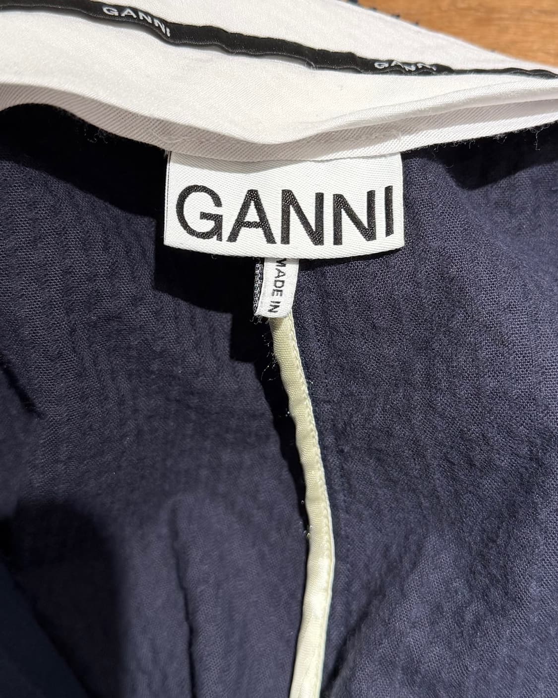 가니 네이비 오가닉코튼 코듀로이 테이퍼드 팬츠 상품이미지7