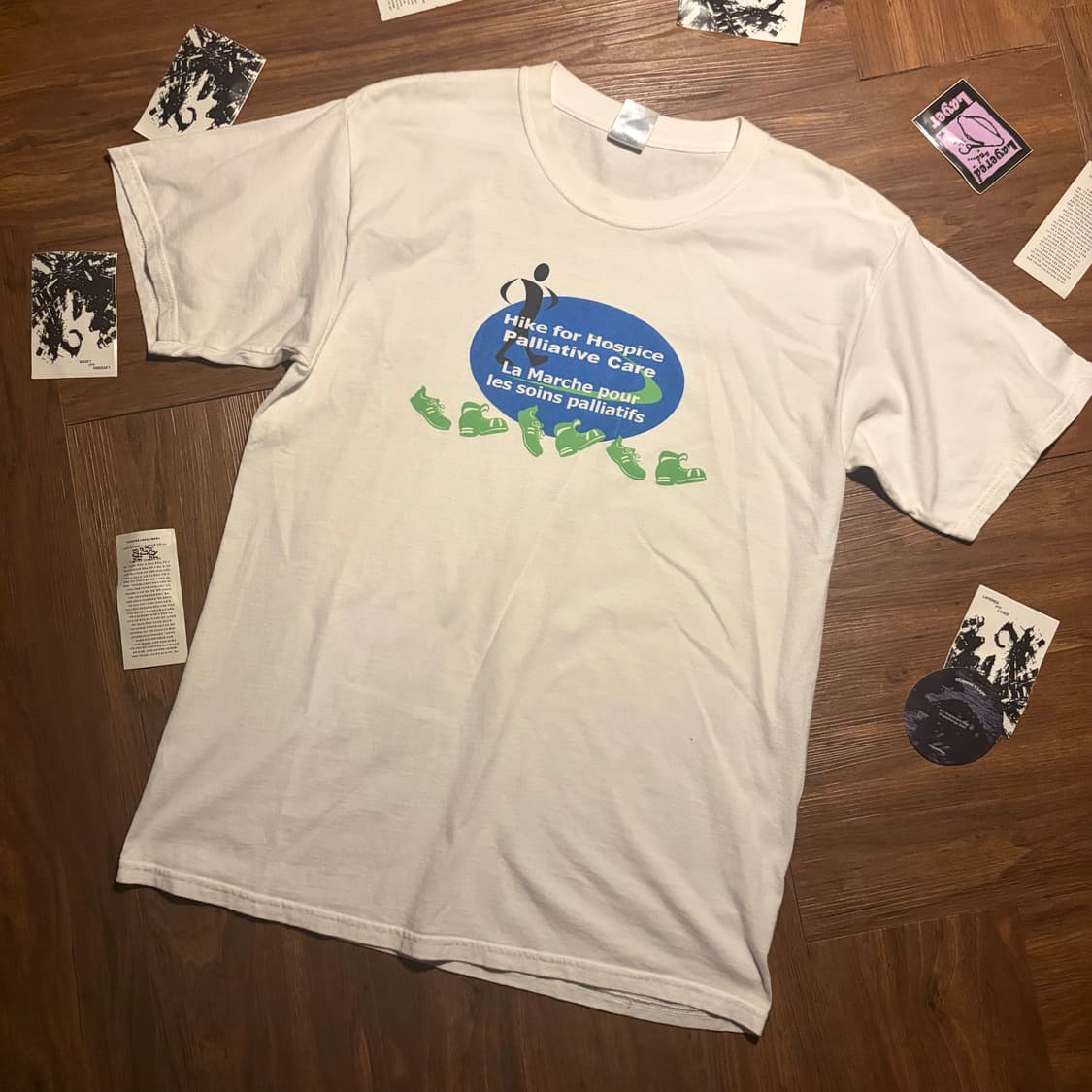 00s Hike for hospice 빈티지 프린팅 티셔츠 상품이미지3