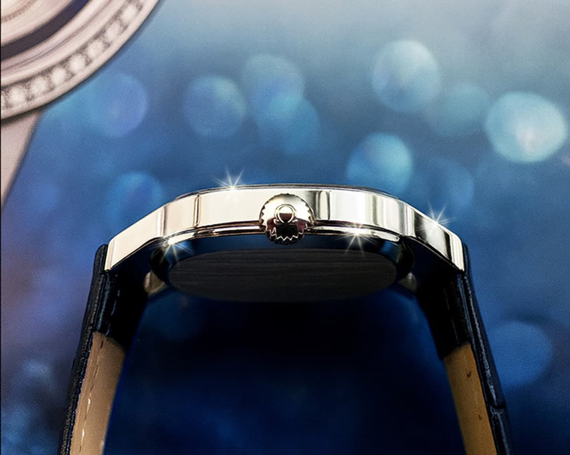 오메가 드빌 청판 여성용 가죽 시계 상품이미지4