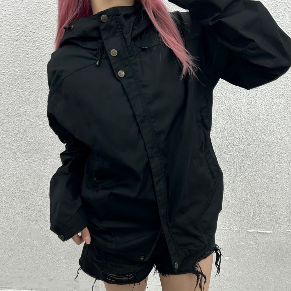 피엘라벤 블랙 후드 바람막이 M 상품이미지2