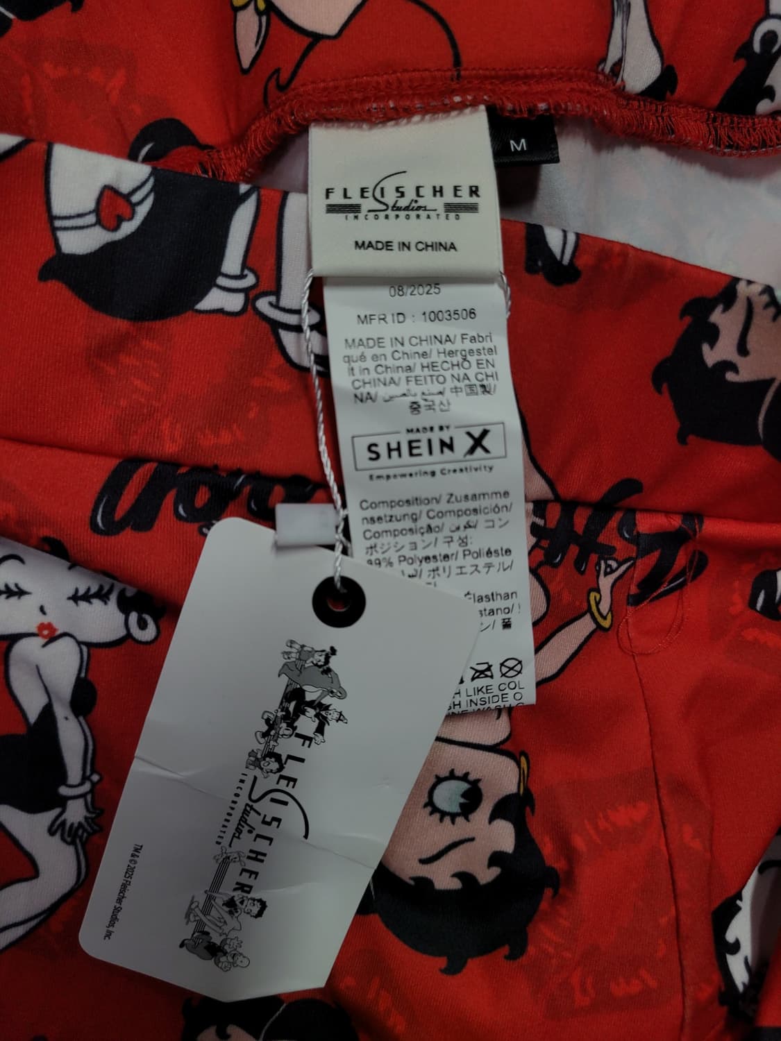 Betty Boop x SHEIN 베티붑 레깅스(새제품급) 상품이미지6