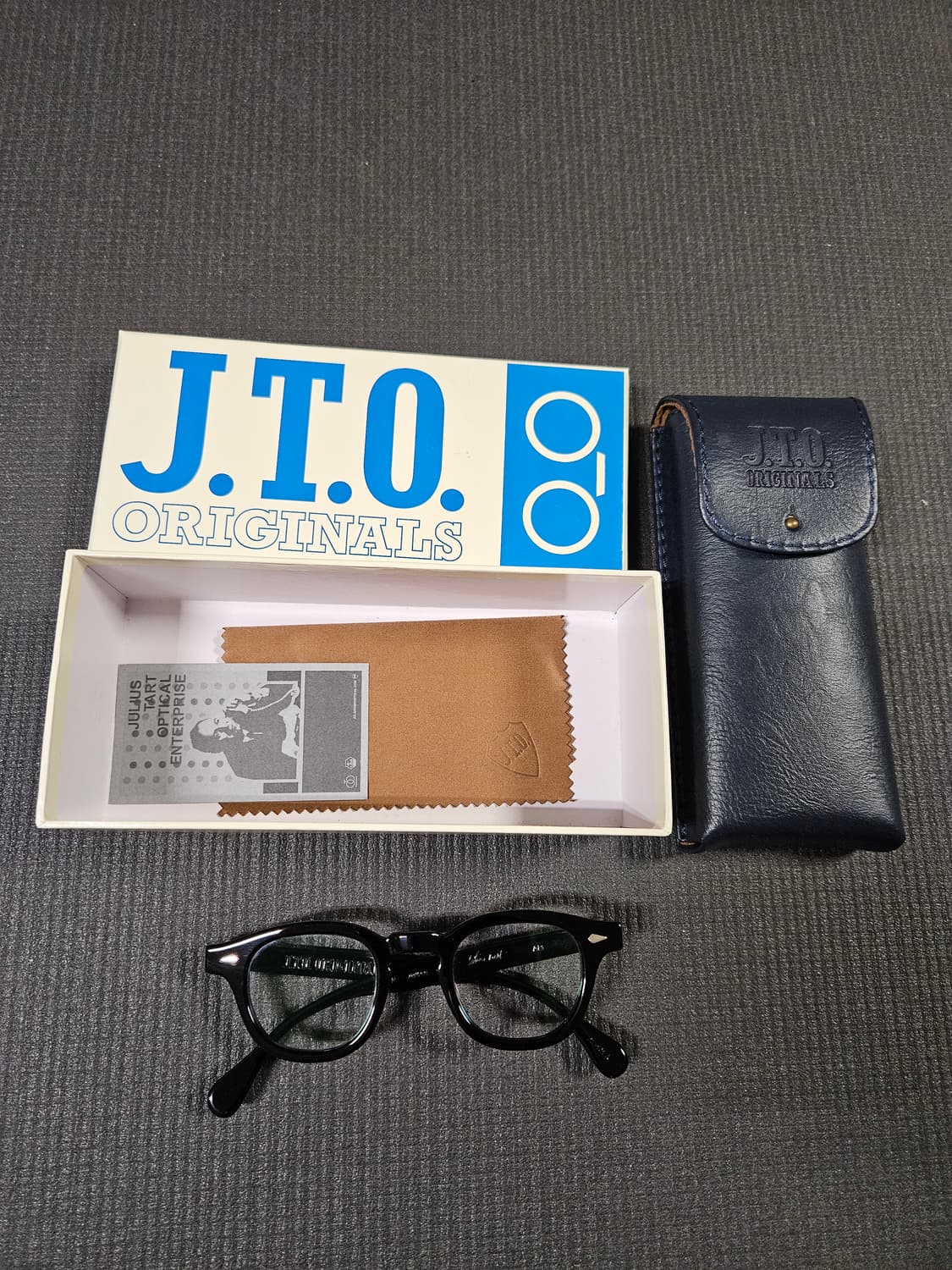 JTO 줄리어스 타르트옵티컬 ar 블랙 44 24  안경 풀세트 상품이미지1