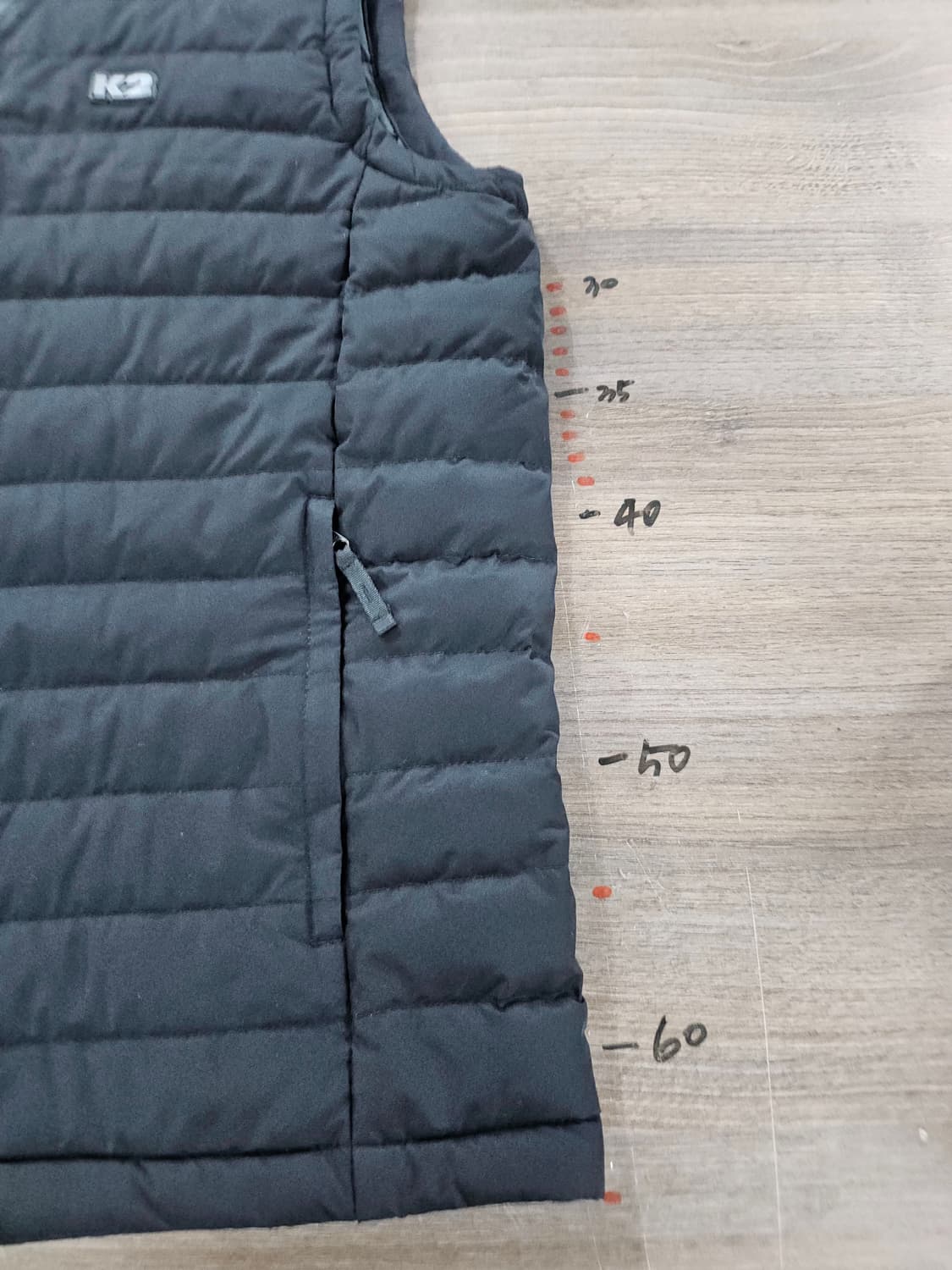 K2 블랙 경량 패딩 조끼( 덕 ) 100 상품이미지7