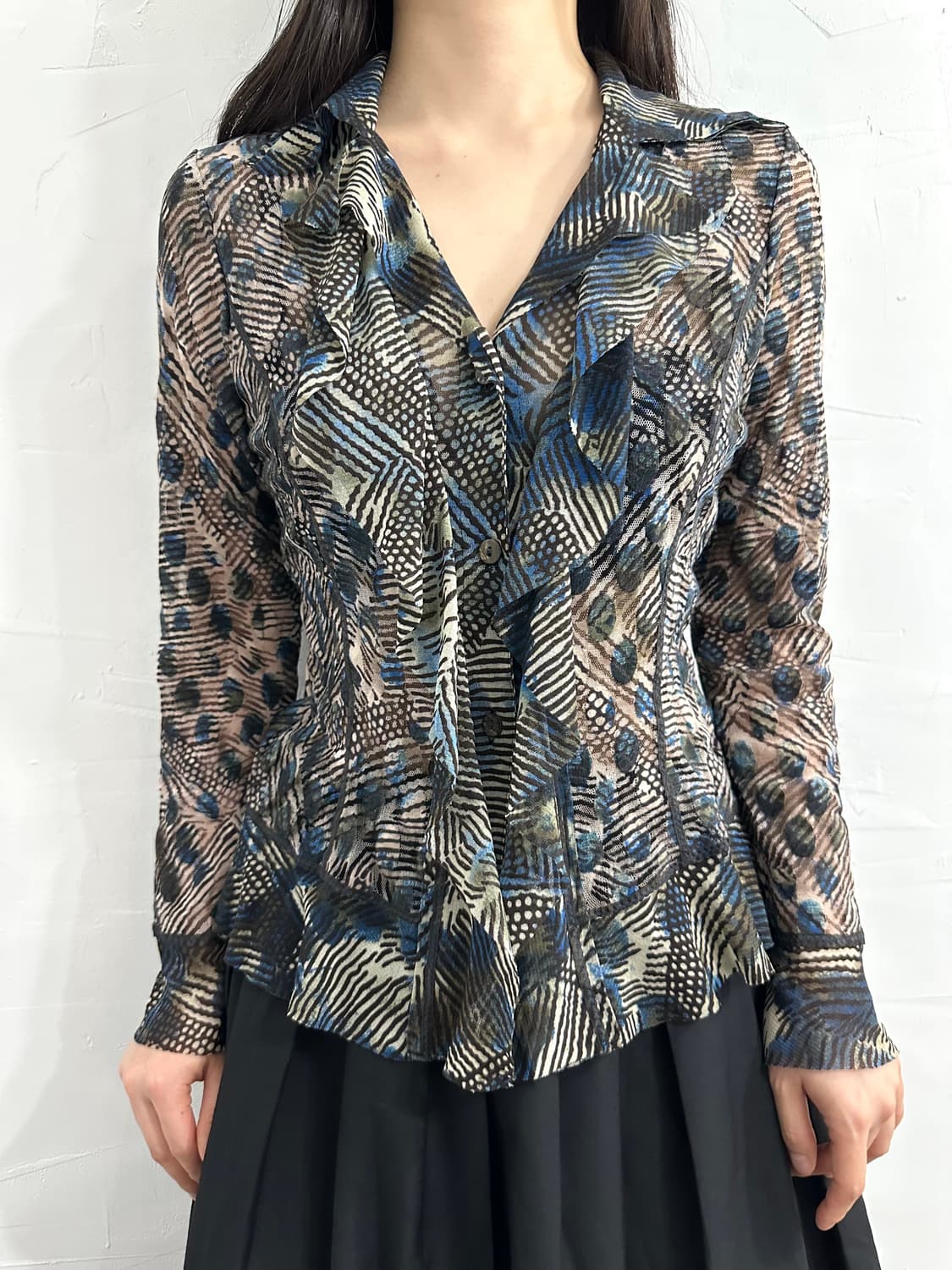 hiroko koshino mesh blouse 상품이미지3