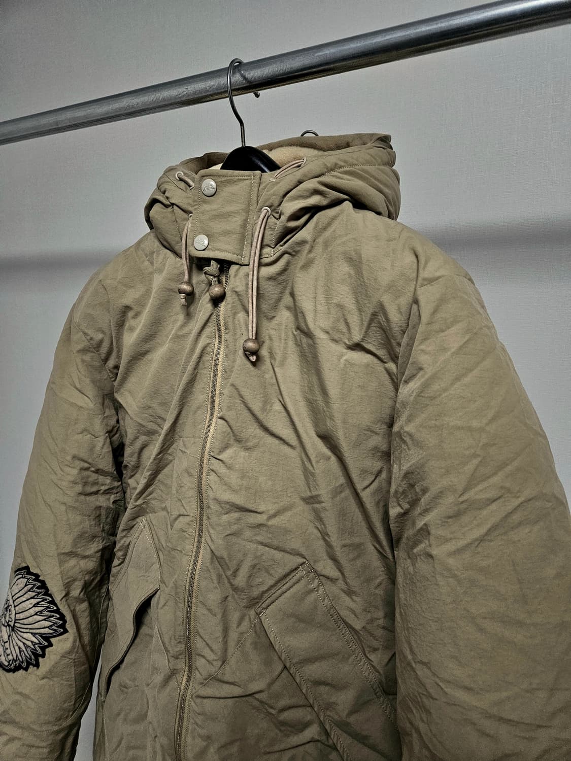 올드조 하드 쉬링크 나일론 슈퍼리어 다운파카 상품이미지2