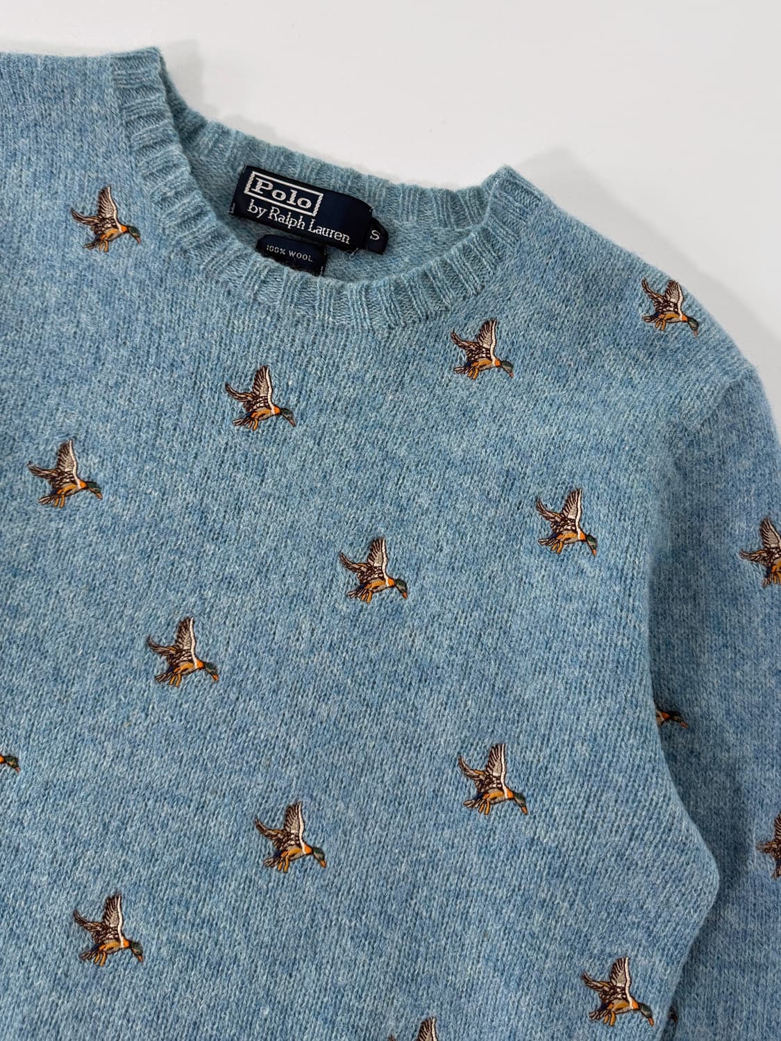 폴로 랄프로렌 청둥오리 자수 패턴 울 니트 상품이미지2