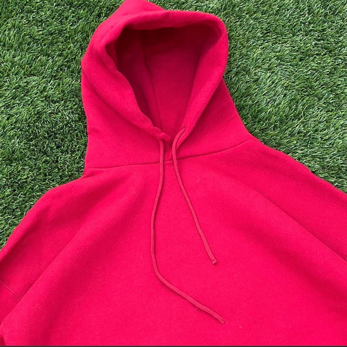 [XL] 90s 빈티지 러셀 후드 레드 데드스탁 상품이미지4