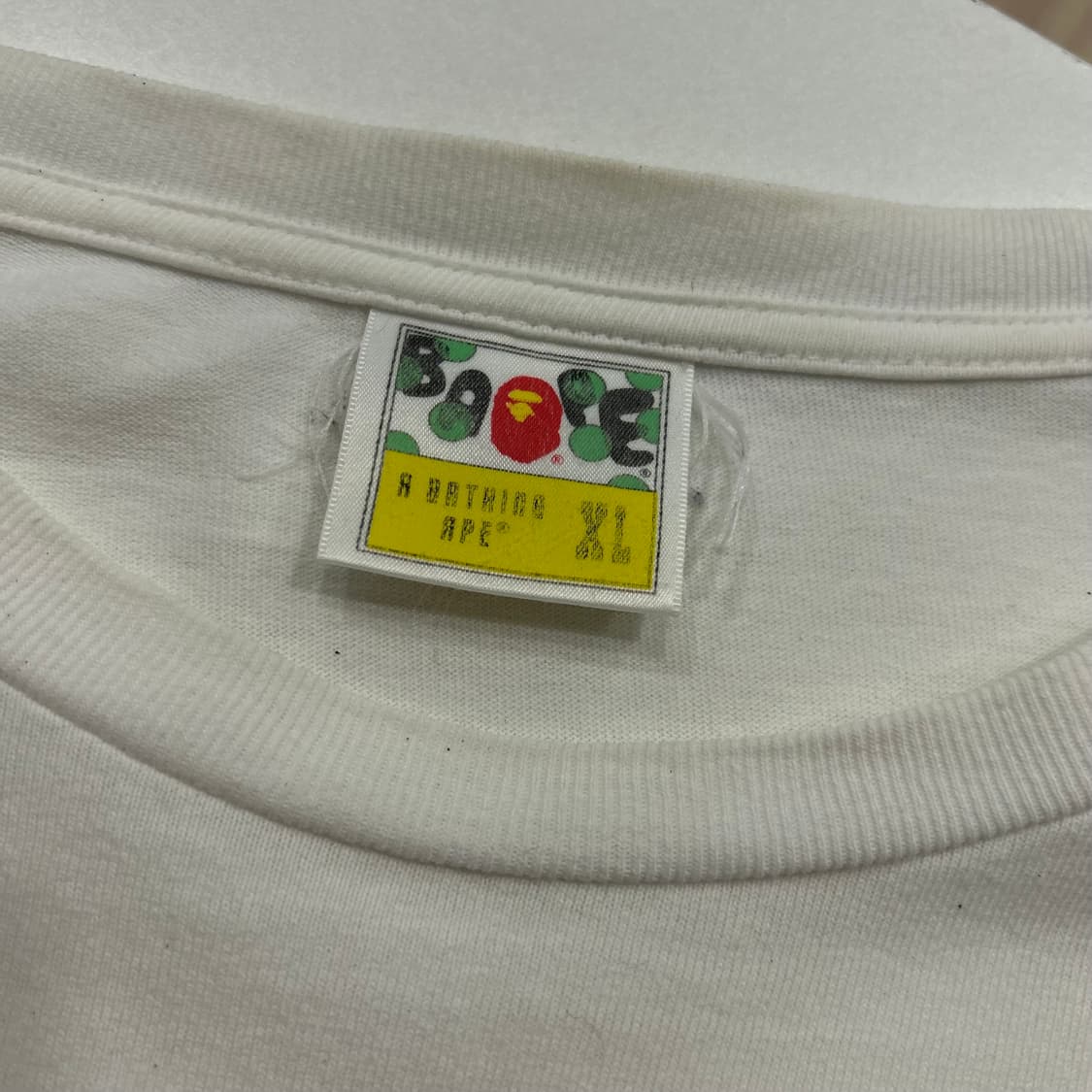 [XL] 베이프 A Bathing Ape 화이트 긴팔 티셔츠 A759 상품이미지4