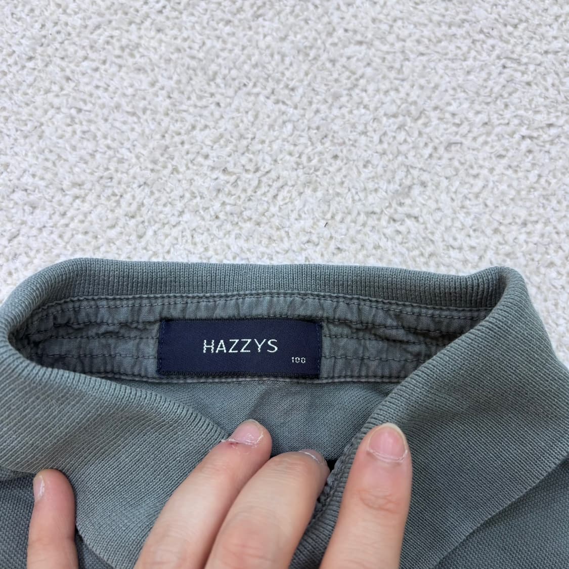 100 헤지스 남성 반팔 카라 티셔츠 0423E 상품이미지3