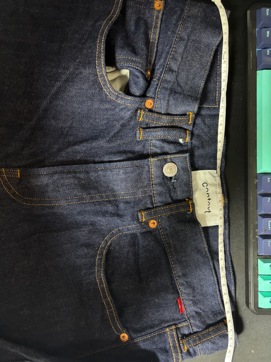 아나크로놈 context DRAPING STARIGHT DENIM 32 상품이미지3