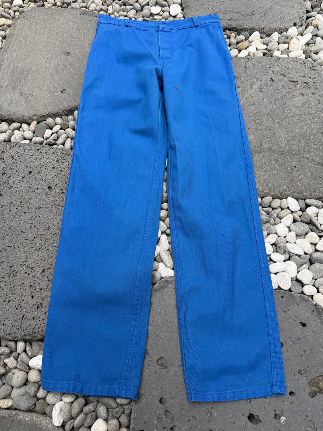 1990s WASHED BLUE FRENCH 빈티지 프렌치워크팬츠 상품이미지1