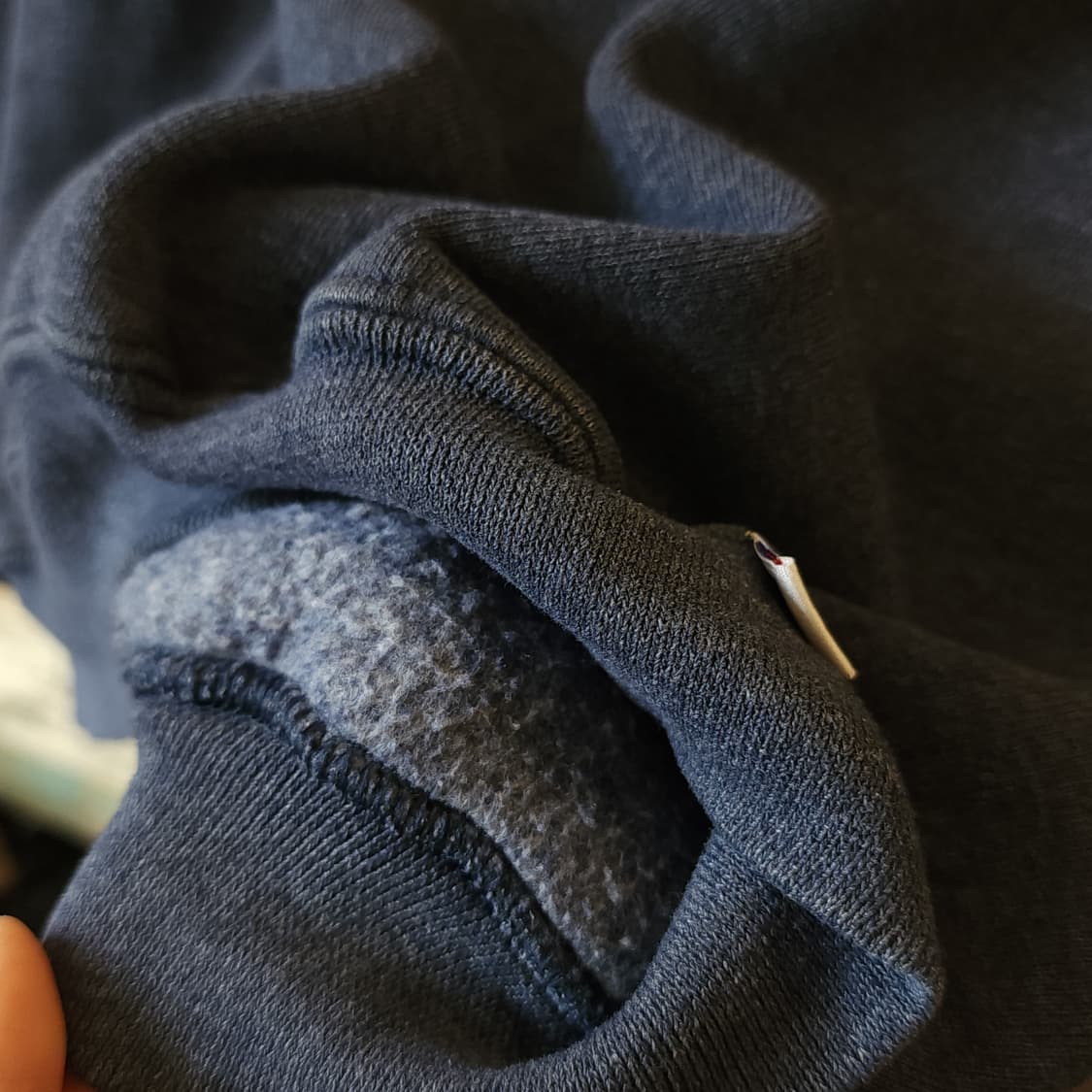 90s 러셀 맨투맨 스웻셔츠 블랭크 빈티지 블루 그레이 XXL 상품이미지8