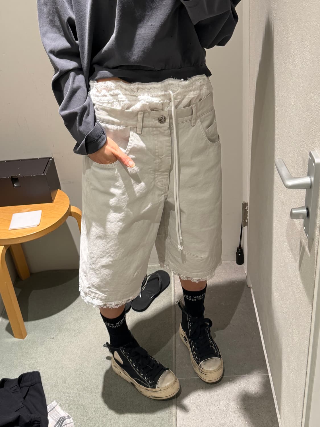 스탠드얼론 26SS 레이스 반바지 상품이미지9