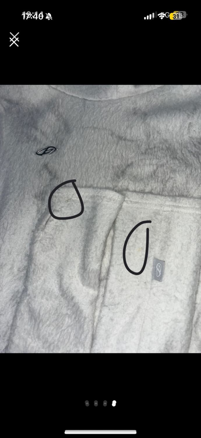 허그유어스킨 furry hoodie set up white 상품이미지4