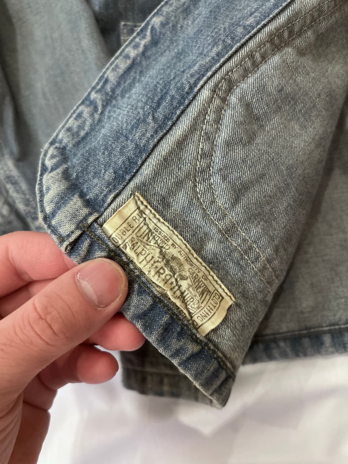 RRL 24SS 엔지니어 데님 워크 자켓 M 상품이미지5