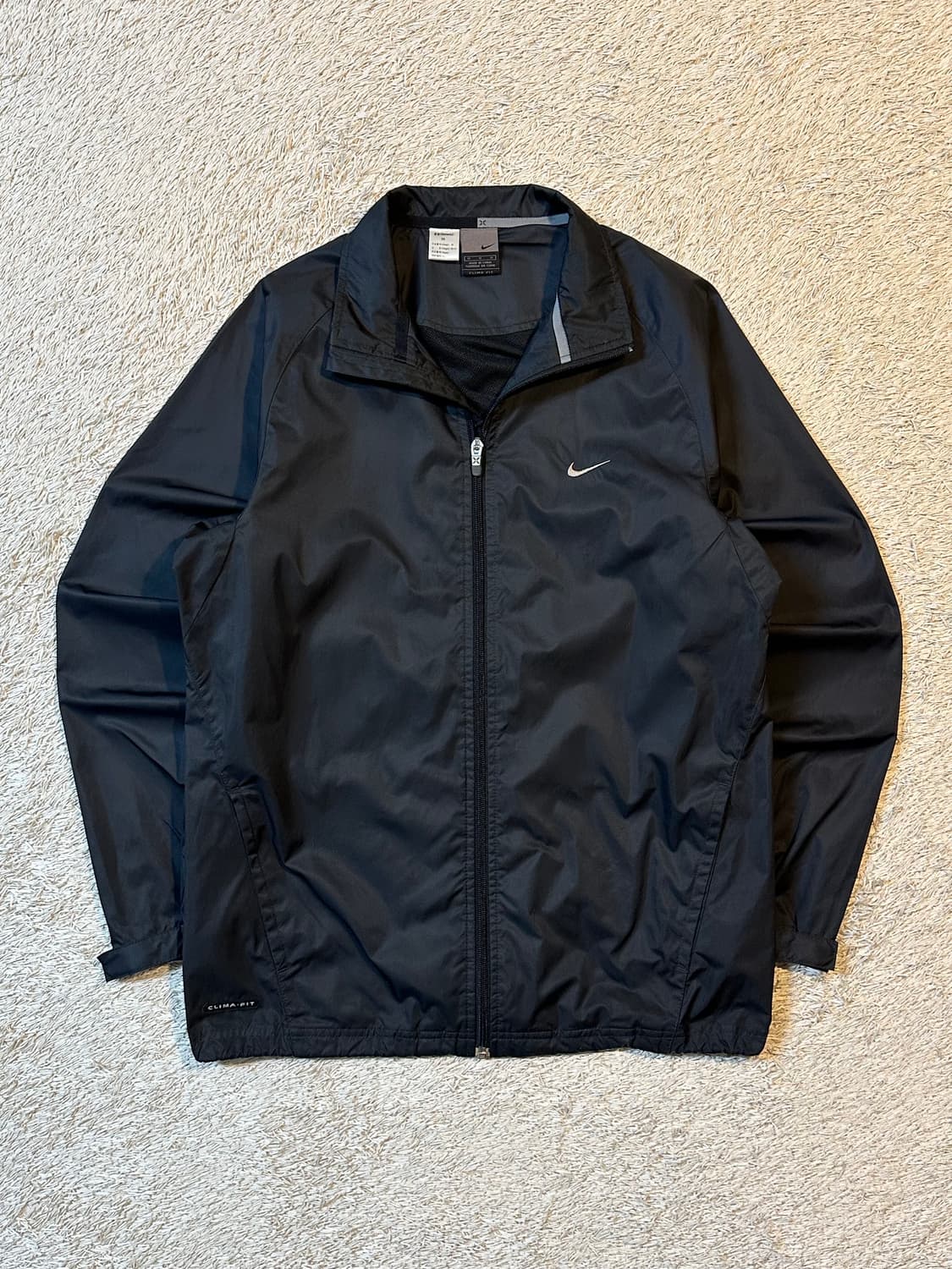 00's 나이키 올드스쿨 스우시 바람막이 자켓 블랙 상품이미지1