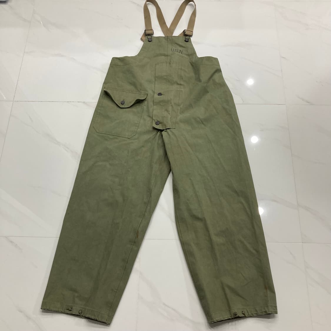 WW2 40s USN 고무 덱 오버롤 상품이미지2