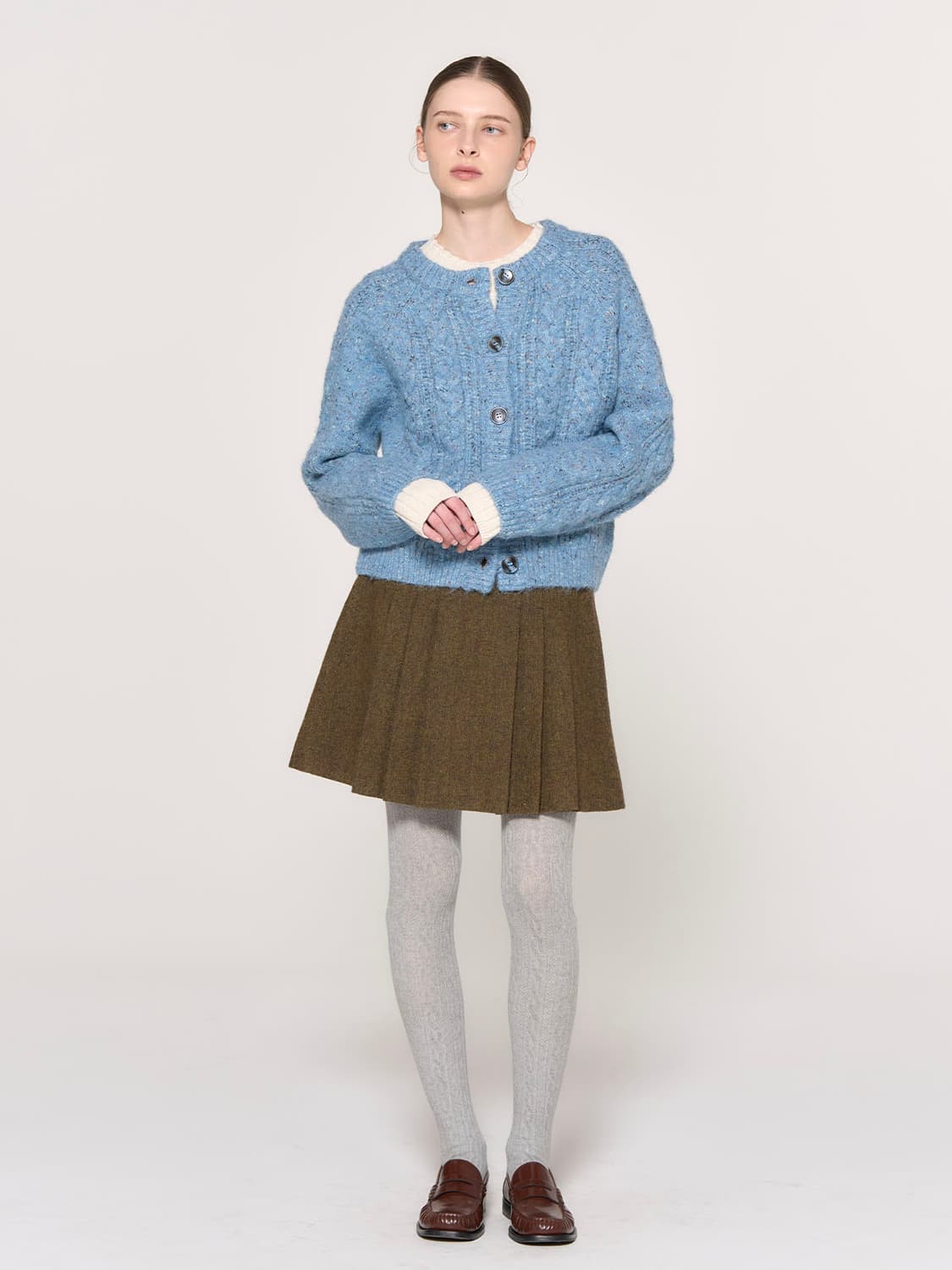 제너럴아이디어) 울 케이블 가디건 상품이미지6