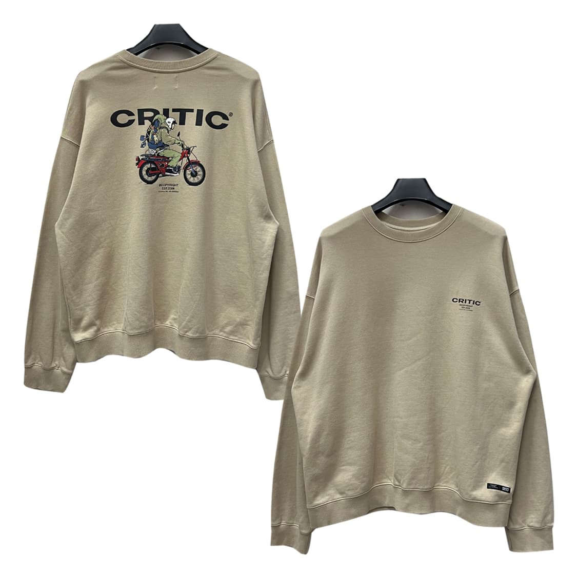 크리틱 캠퍼 치킨 스웻 맨투맨 XL 상품이미지1
