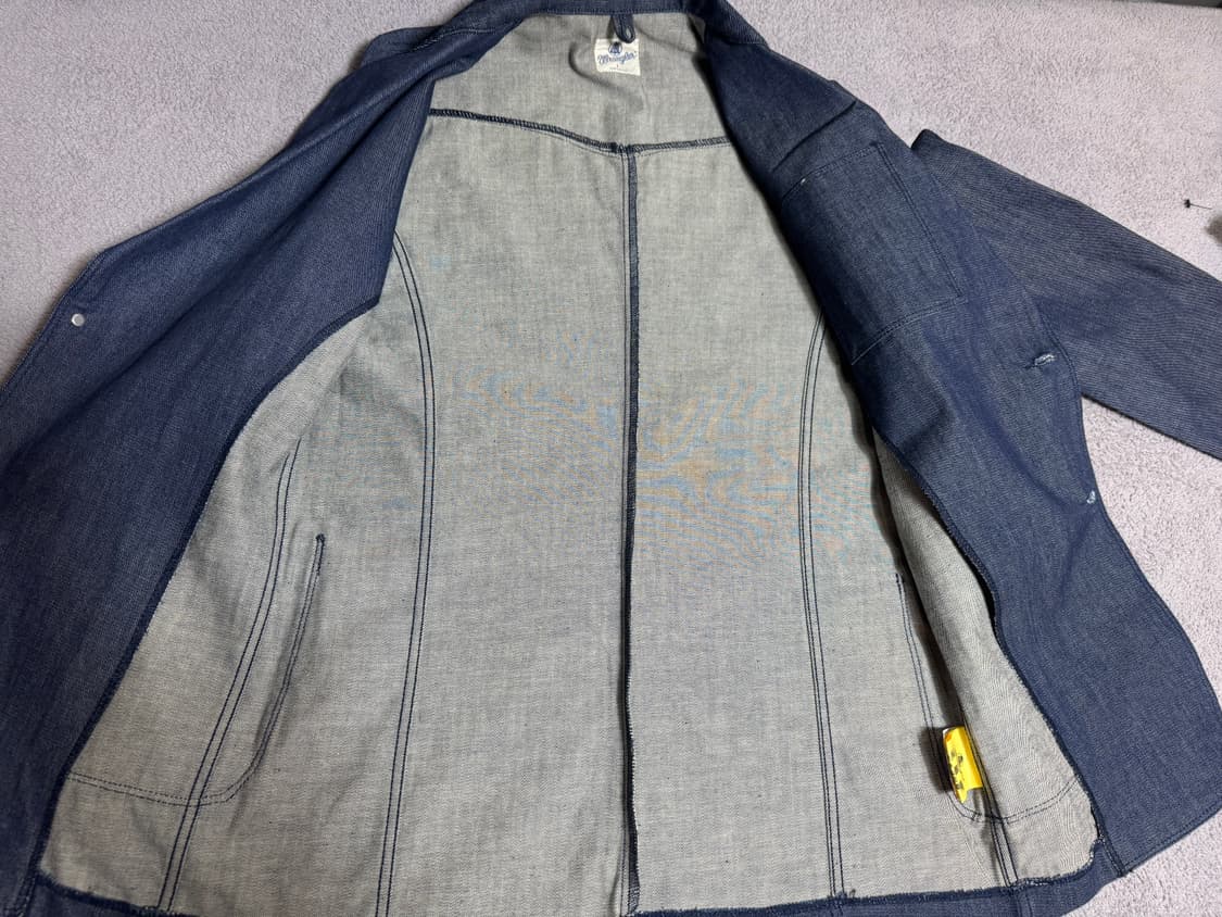 미사용 Wrangler 랭글러 블루벨 70s 로데오 데님 블레이져자켓 상품이미지9