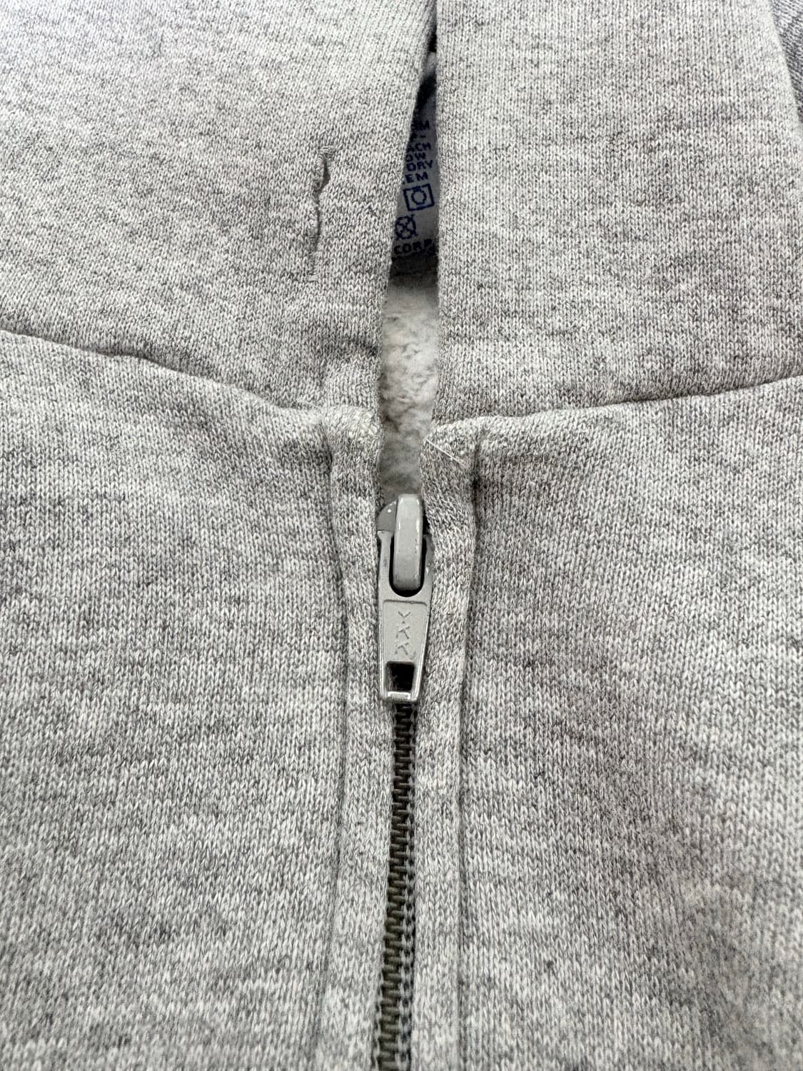 90s 러셀 후드집업 그레이 2XL usa 상품이미지7