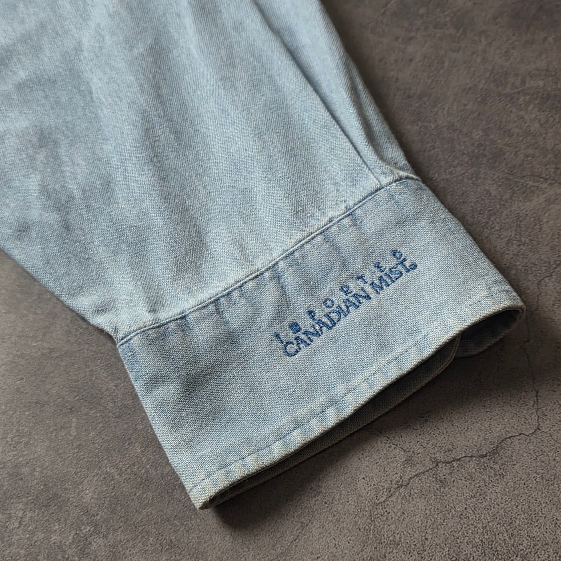 VANTAGE 빈티지 버튼다운칼라 데님 셔츠 A00647 상품이미지7