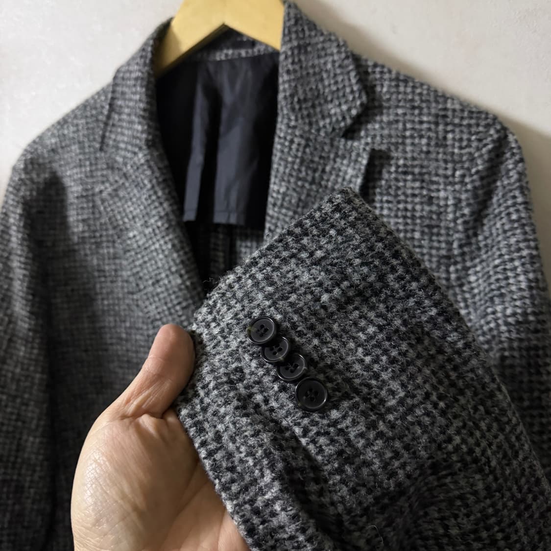 맨온더분 남성 모 혼방 캐주얼 자켓 54 (남성 100-슬림 105) 상품이미지4