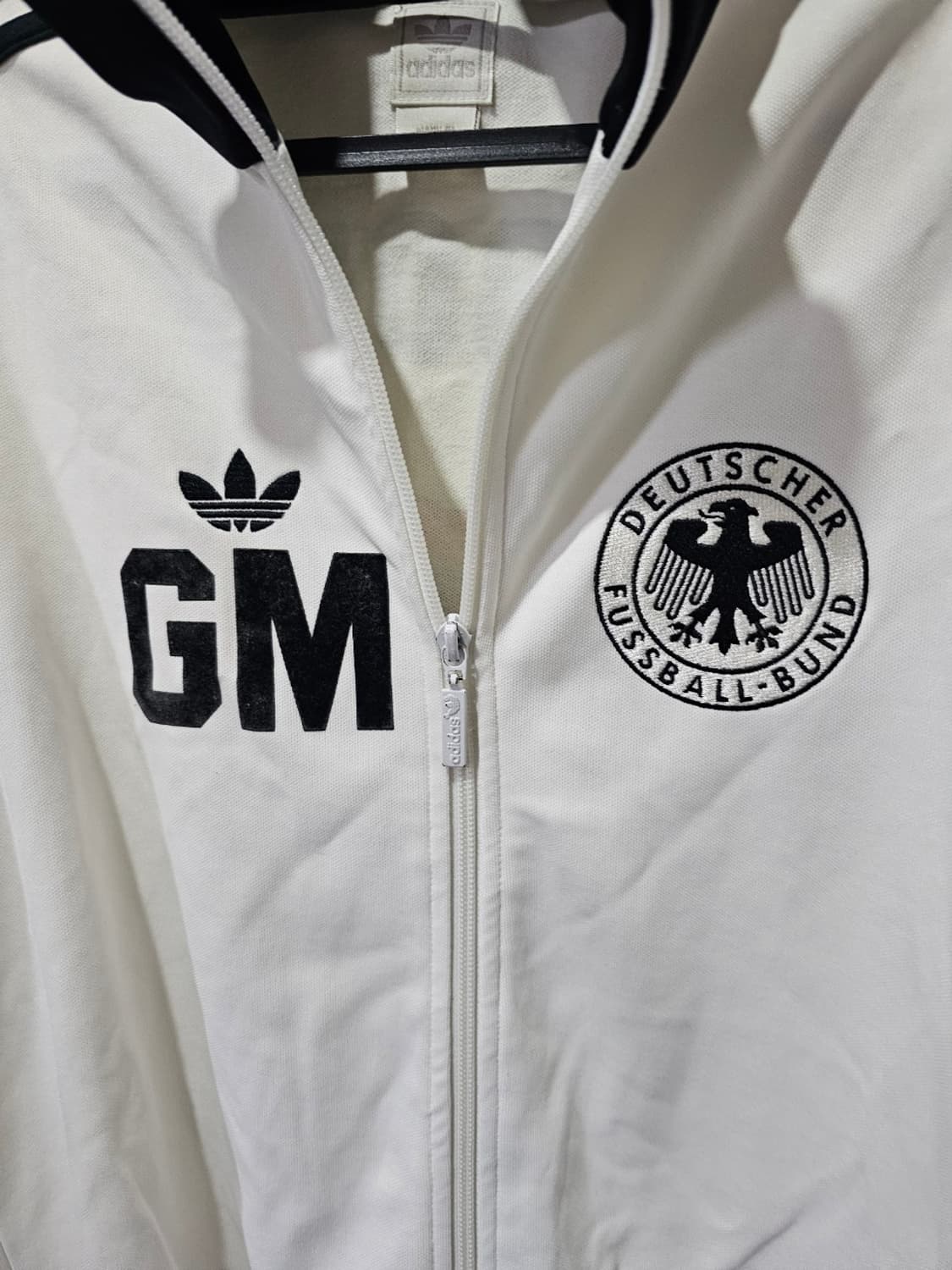 아디다스 독일 게르트뮐러 화이트 트랙탑 져지집업 90 / S 상품이미지3