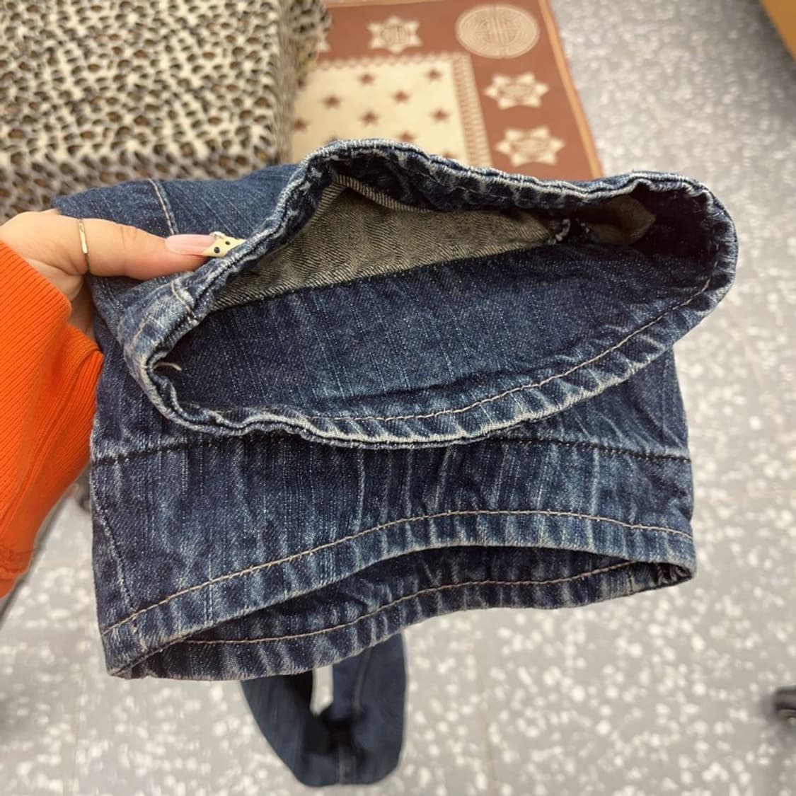 디젤 올드스쿨 레트로 빈티지 워싱 데님팬츠 32인치 C09678 상품이미지7