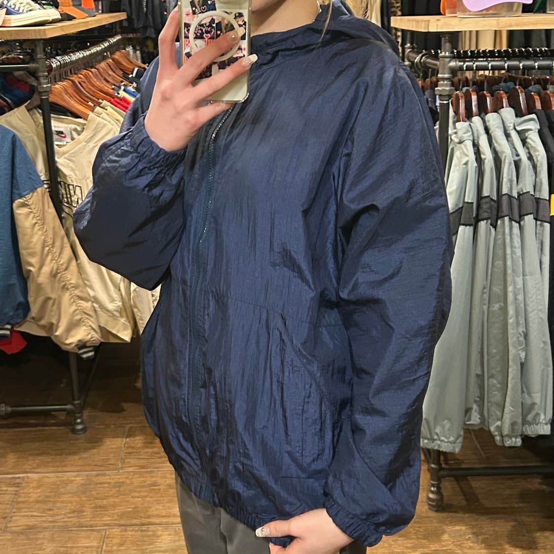 [HI] 나이키 바람막이 네이비 상품이미지4