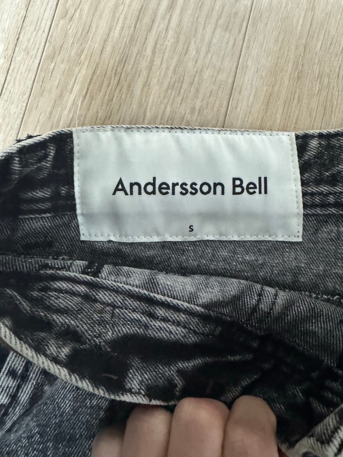 앤더슨벨 패치워크 데님 와이드 진 사이즈 s 상품이미지3