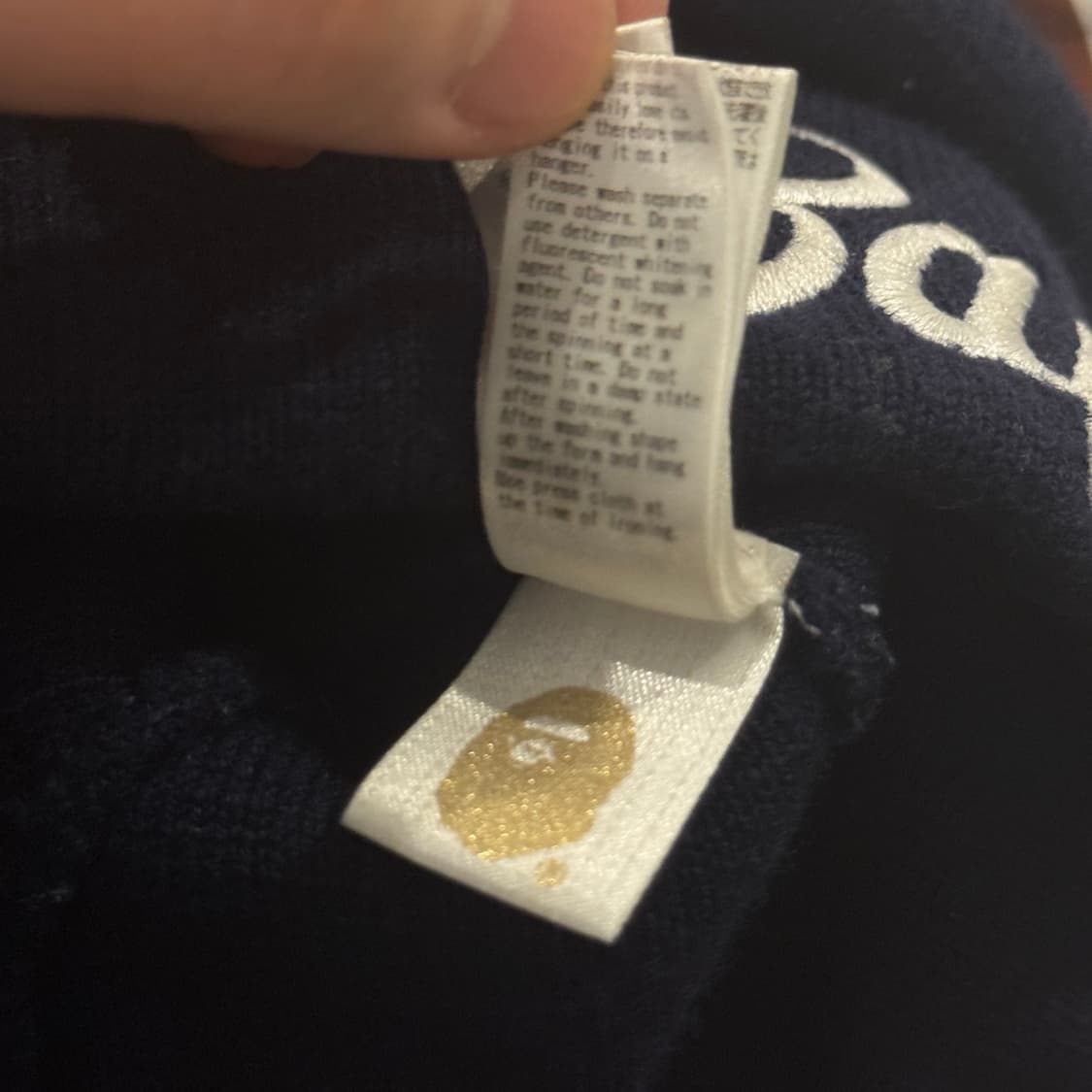 베이프 스크립트 니트 비니 상품이미지4