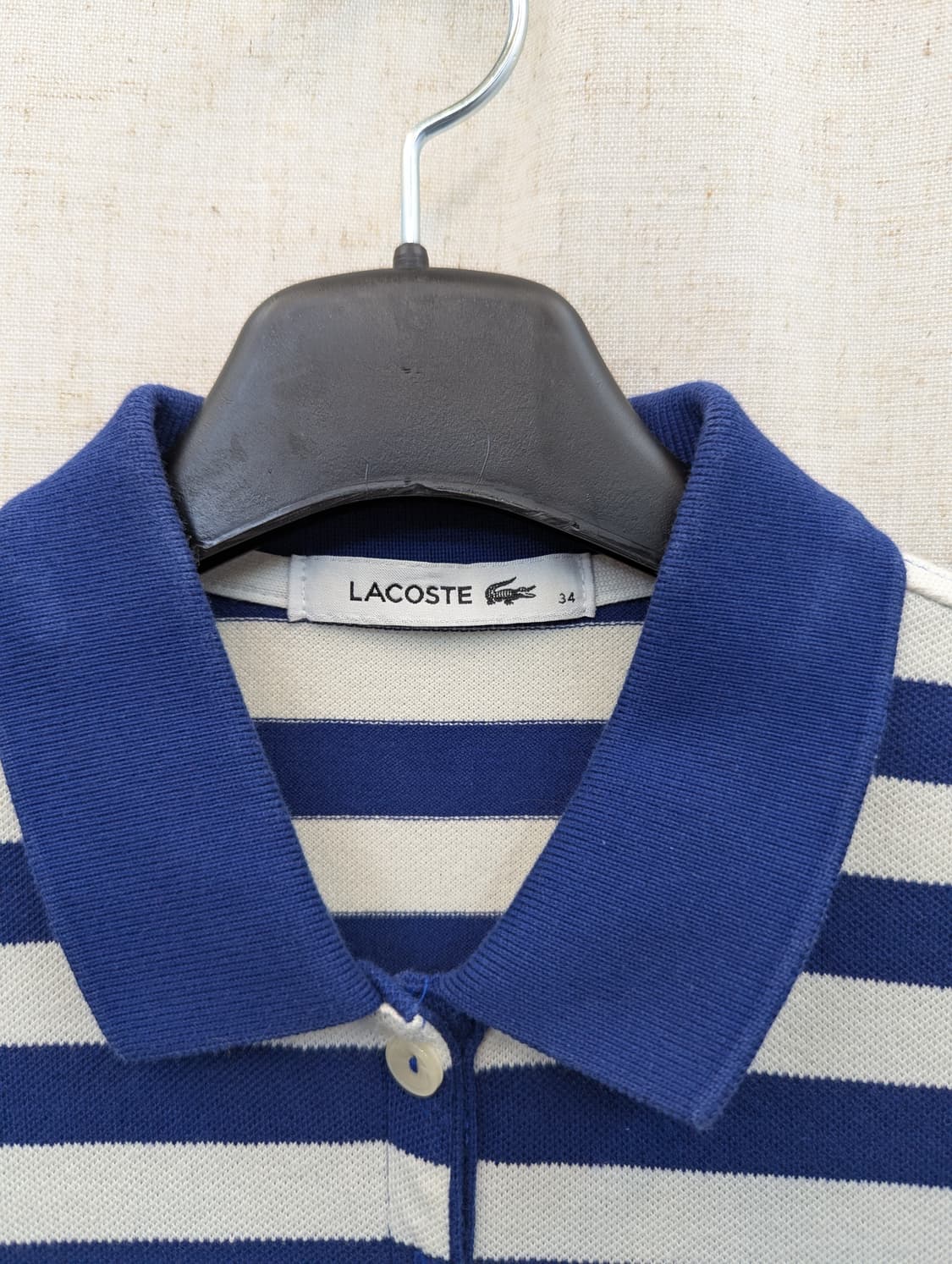 라코스테 스트라이프 반팔 카라 원피스 상품이미지3