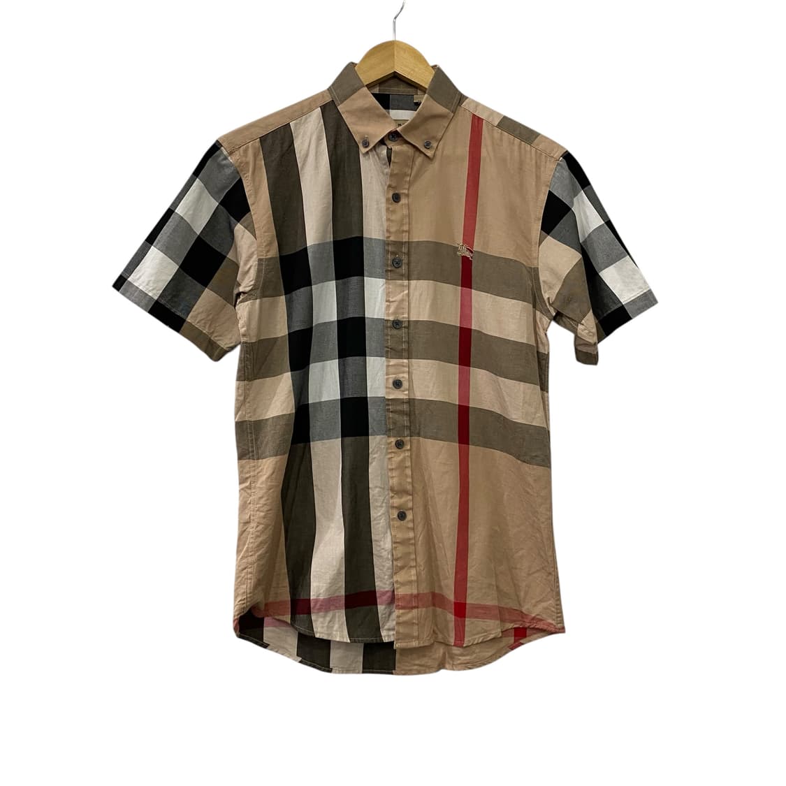 여성용 버버리 체크 반팔셔츠(M) 상품이미지1