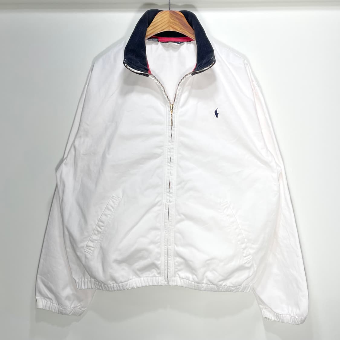 80‘s 폴로 코튼 블루종 M (실측 105) 상품이미지1