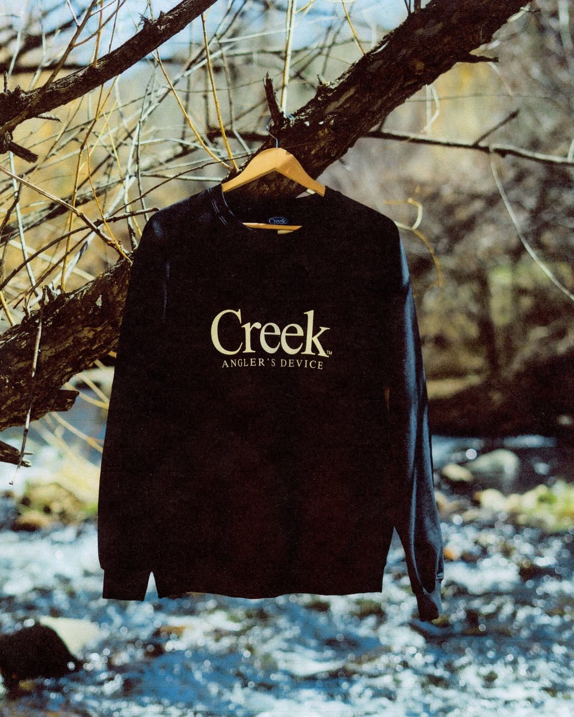 Creek Anglers Device 크릭 맨투맨 L 새상품 블랙 상품이미지1