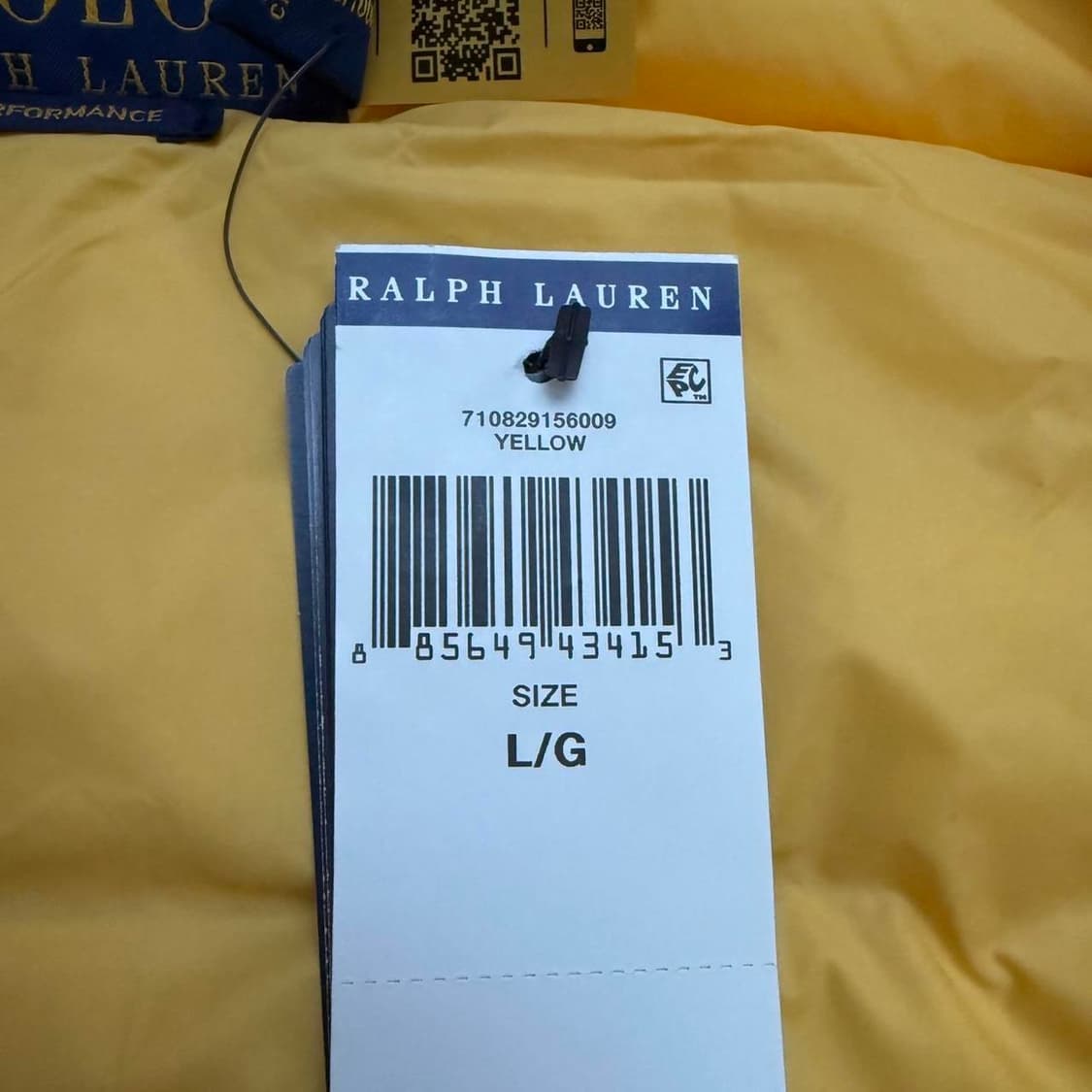 20s 폴로 랄프로렌 후디 경량패딩 다운 자켓 옐로우 상품이미지5