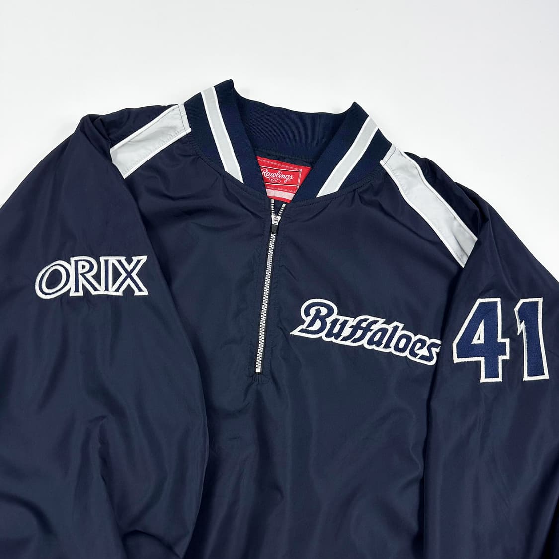 VTG 빈티지 재팬 네이비 반집업 웜업 (XXL) 상품이미지3