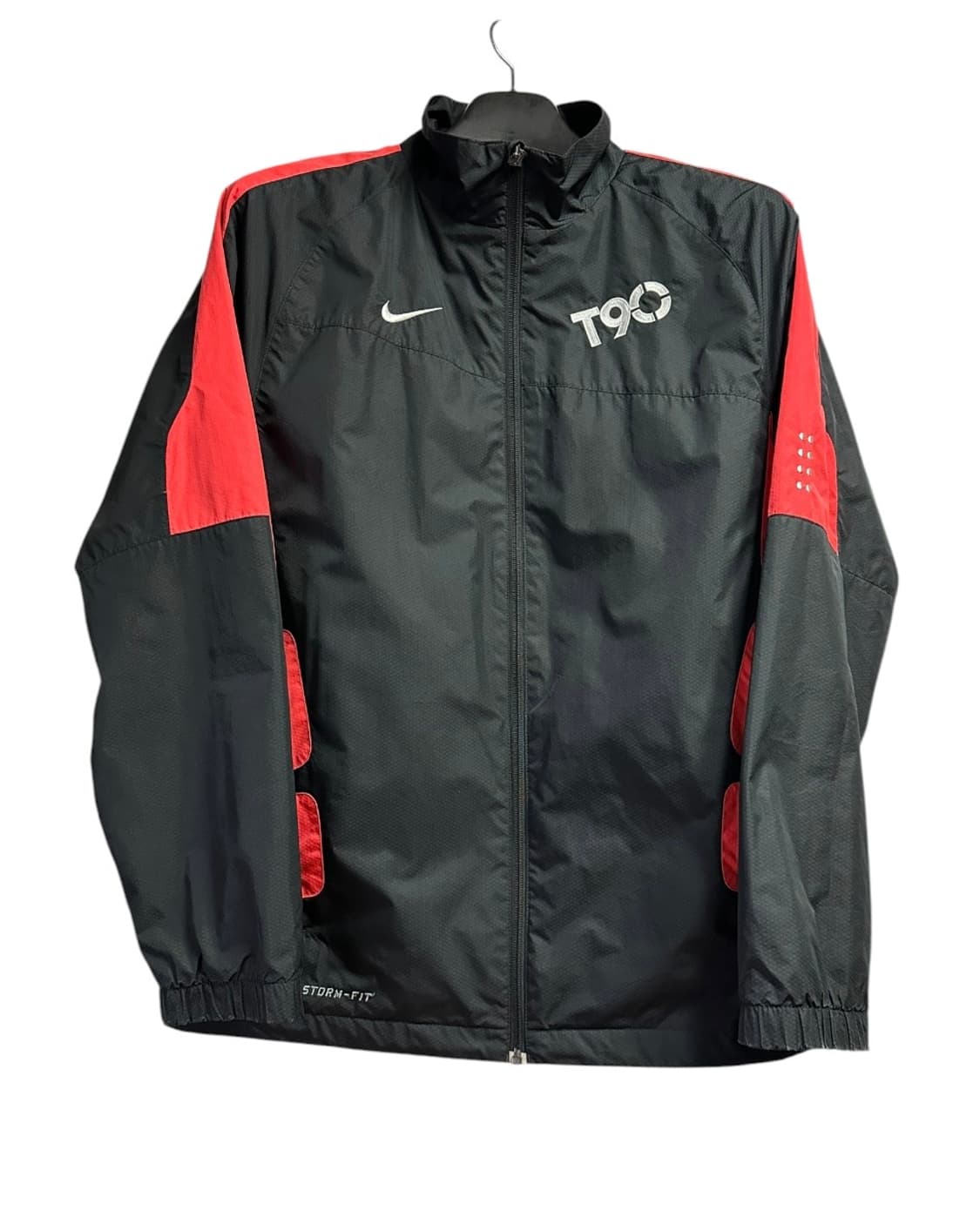 나이키 T90 스톰핏 바람막이 블랙/레드 L size 상품이미지1