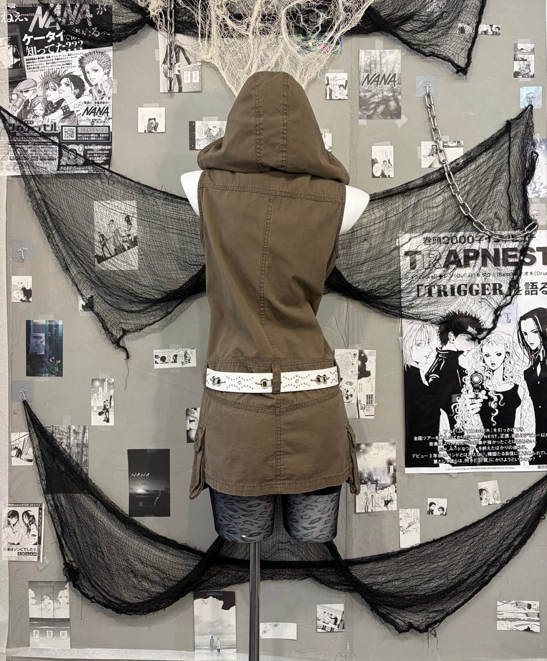 Grunge Gothic pocket detail 2wayonepiece 상품이미지3