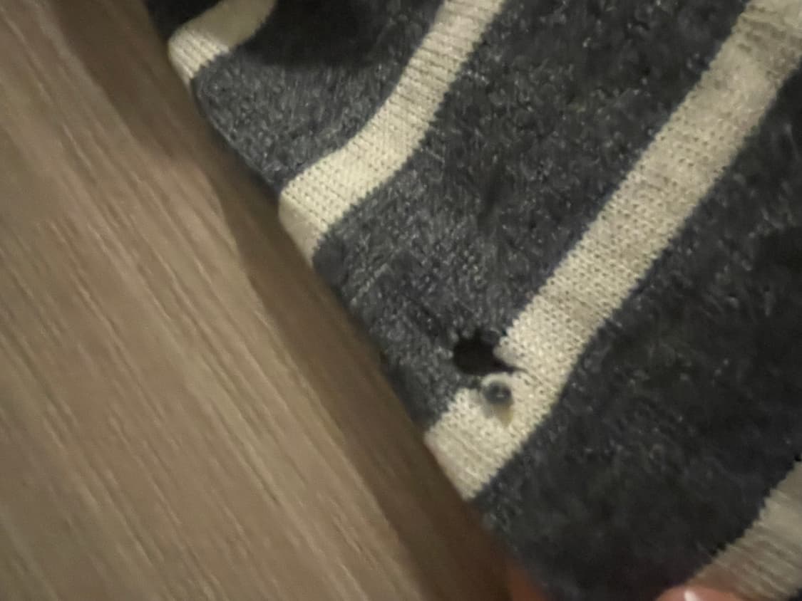 갸루 스트라이프 긴팔 가디건 상품이미지2