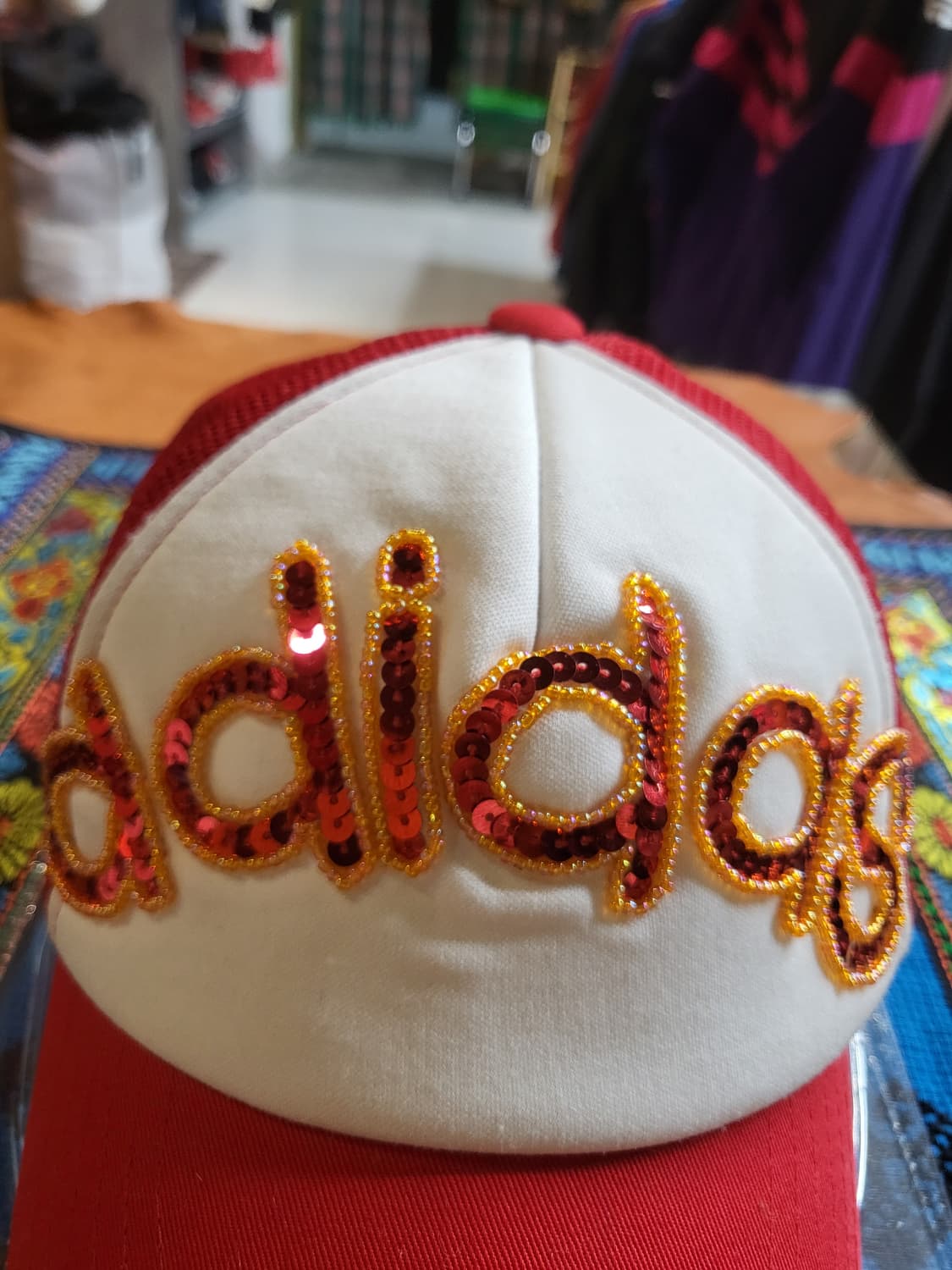 초희귀) 아디다스 스팽글로고  트러커 캡 상품이미지2