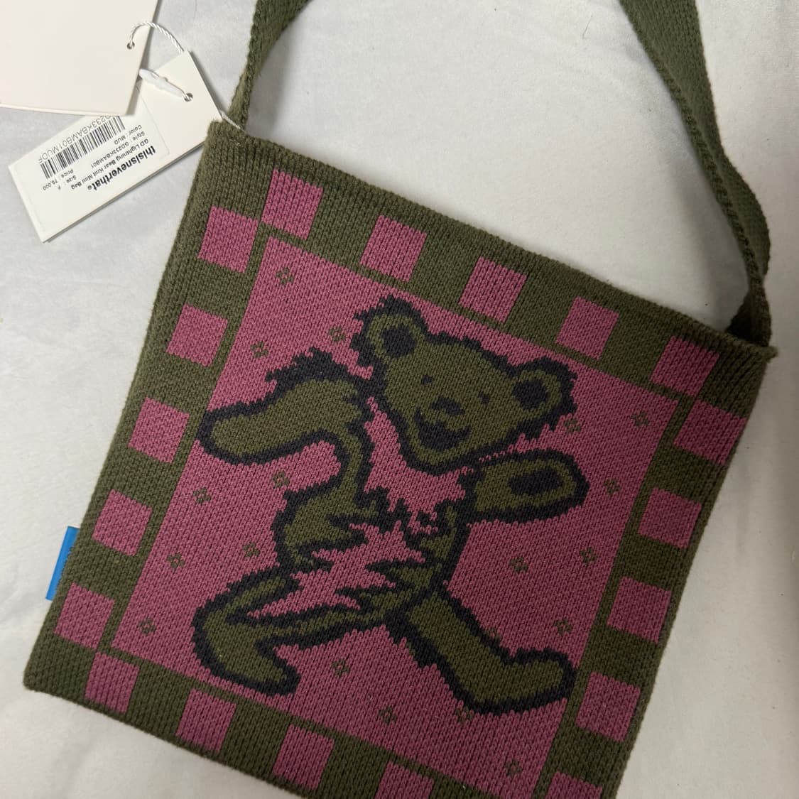 그레이트풀데드 디스이즈네버댓 니트 가방 (새상품) 상품이미지4