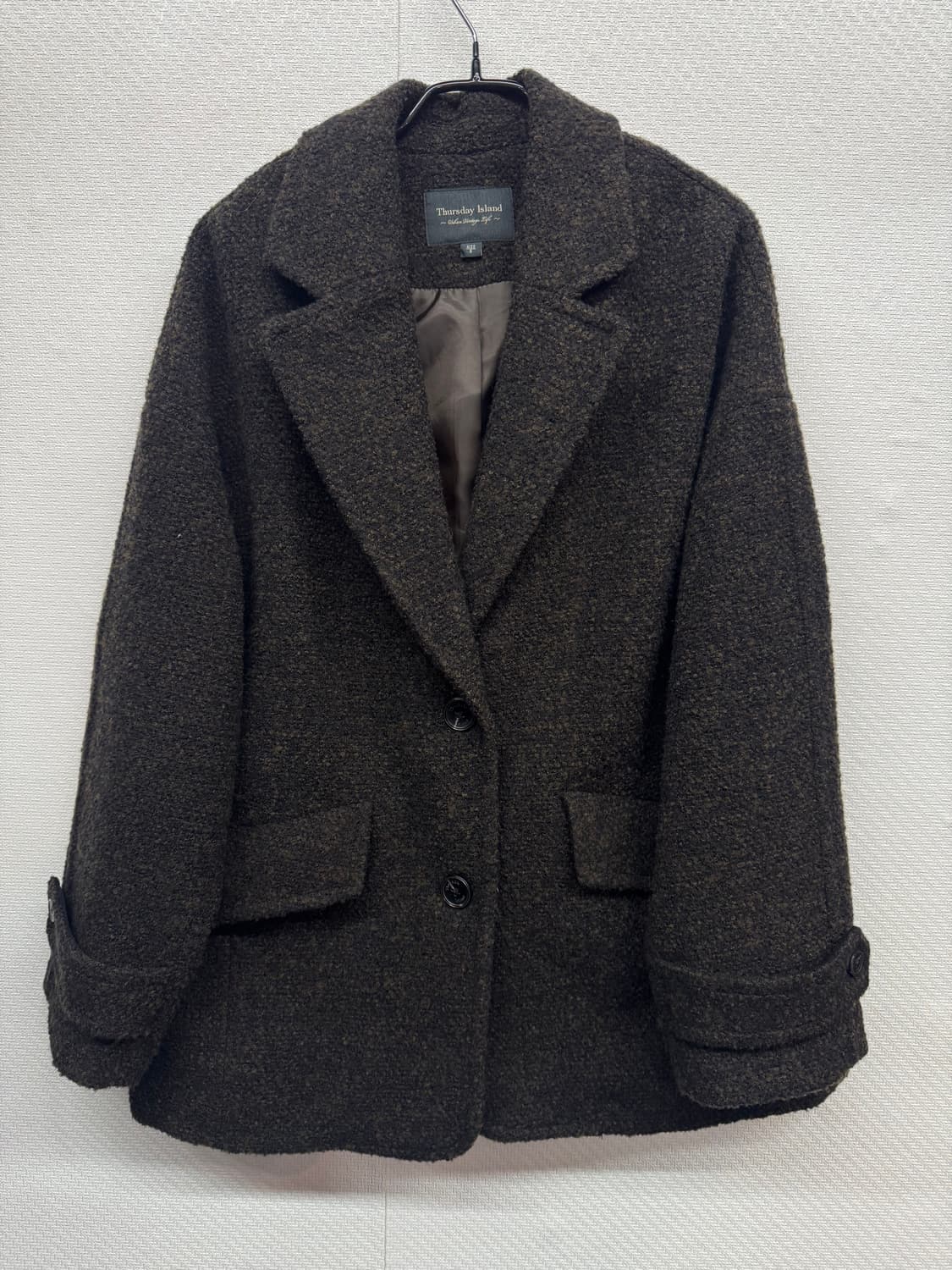 써스데이아일랜드 24시즌 부클 자켓 S(L) 상품이미지1