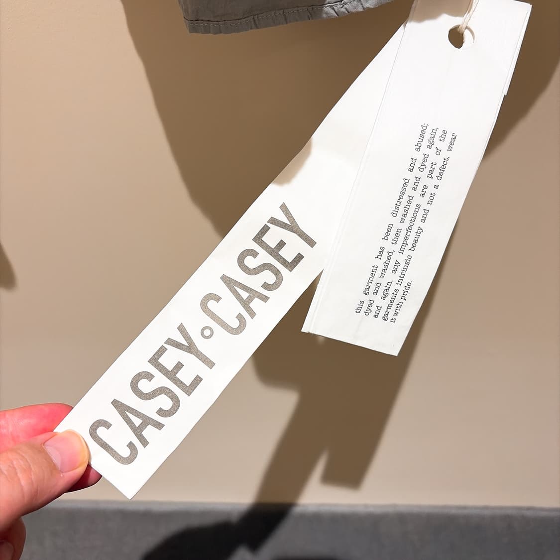 (정품/새상품) 케이시케이시 남성 그레이 RACCOURCIE 코튼 셔츠 상품이미지4