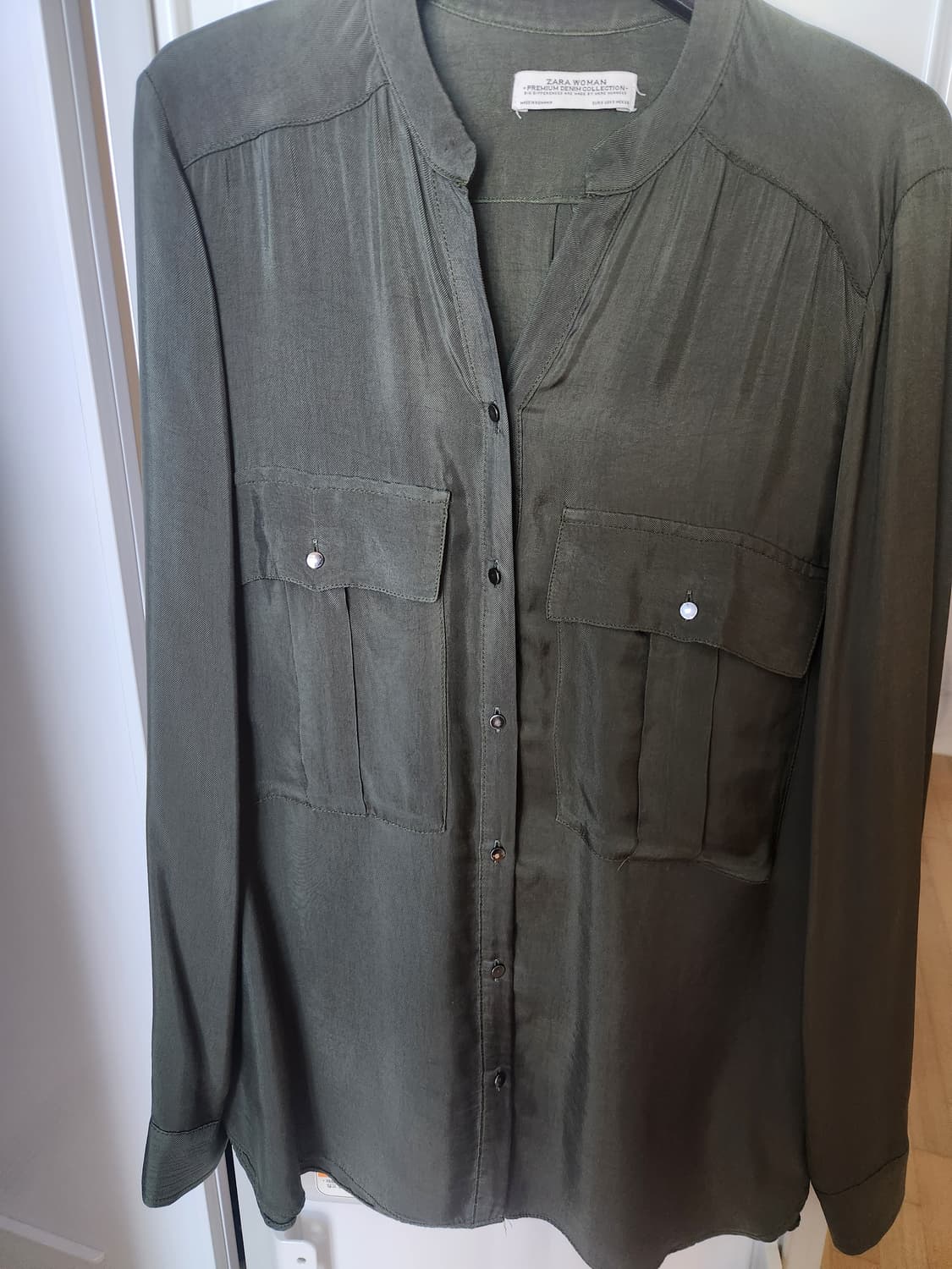 자라 카키색 블라우스 상품이미지1