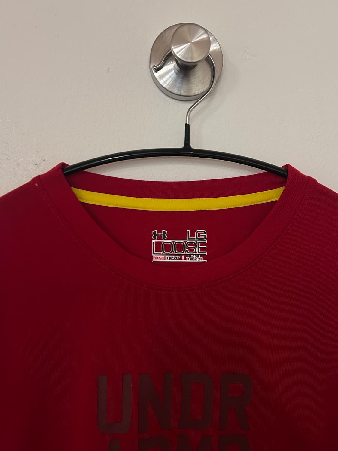 언더아머 빨간색 반팔 티셔츠 L (실측105) 상품이미지2