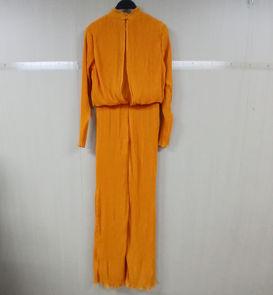asos 주름 롱 원피스 오렌지 상품이미지4
