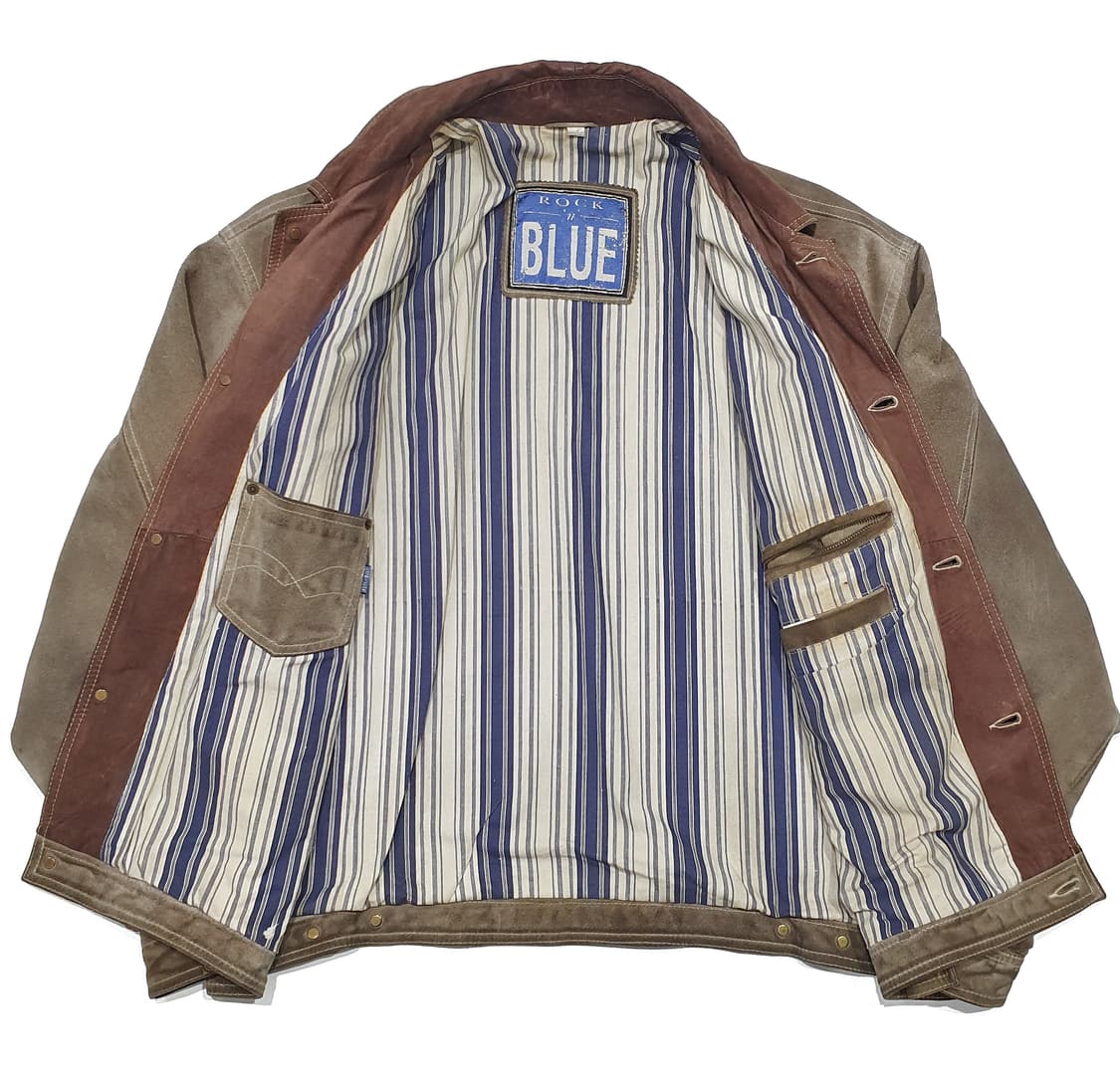 빈티지 rock n blue 스웨이드 트러커 자켓 (빅사이즈110 이상) 상품이미지8