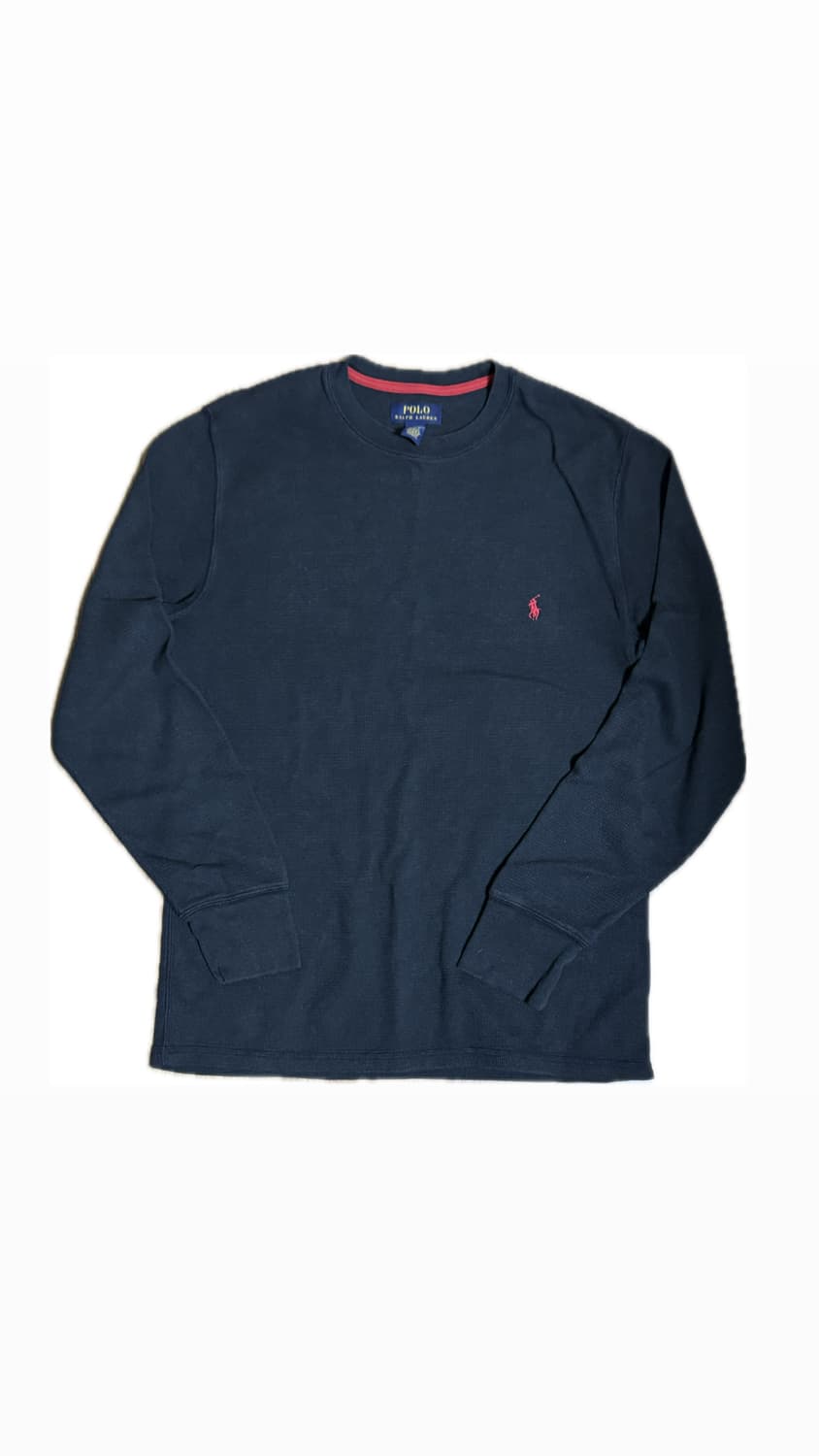 폴로 와플티 검빨 롱슬리브 맨투맨 상품이미지1